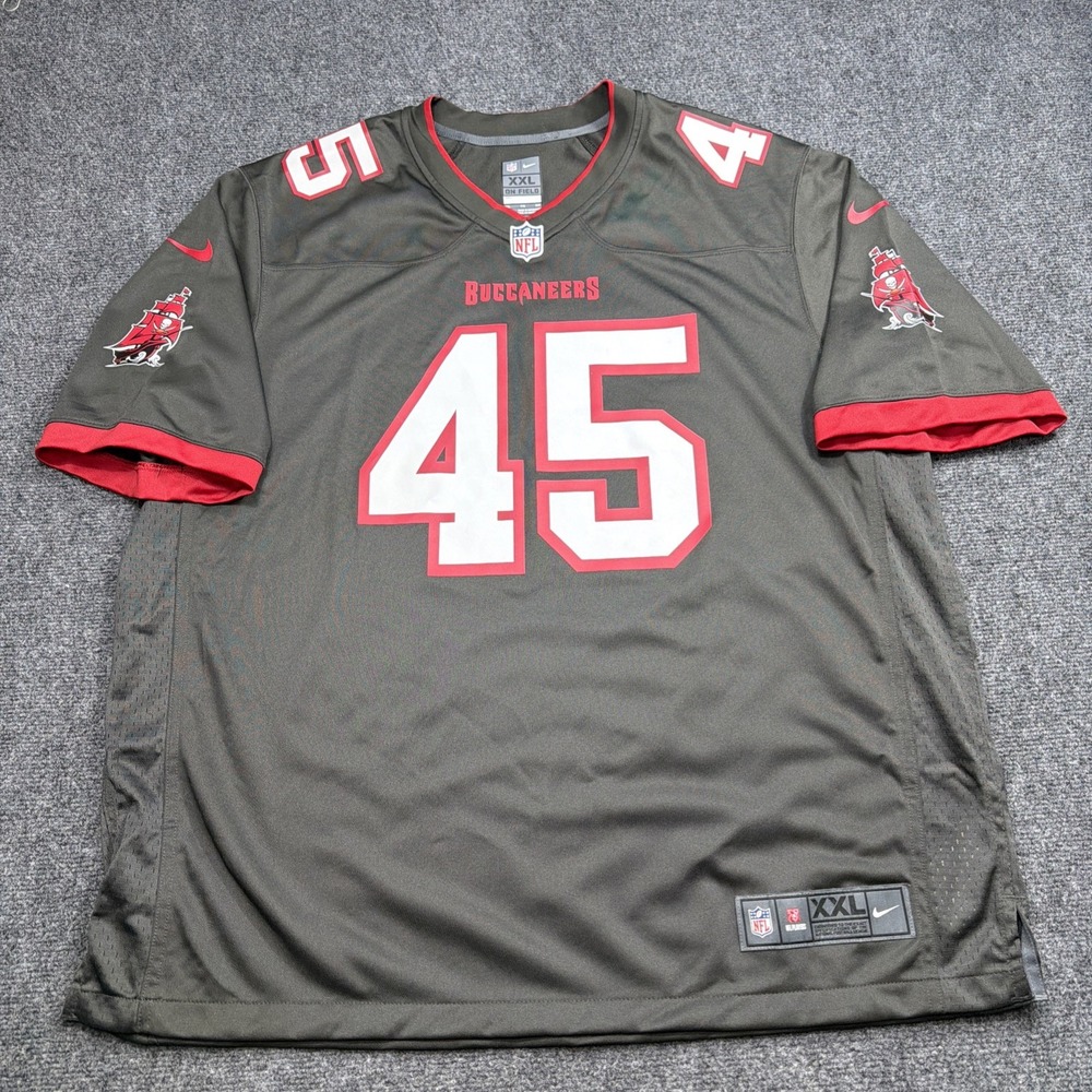 Tampa Bay Buccaneers Bucs Jersey 2XL Men's Devin White #45 NIKE On Field MINT!